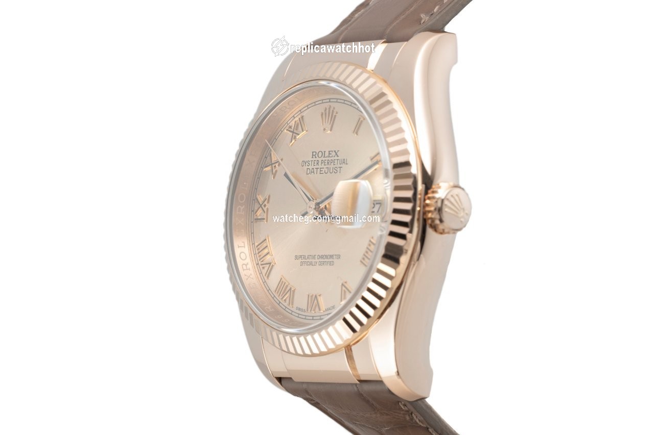 Rolex Datejust 36 Mens watch Unisex Red gold Automatic 116135 2
