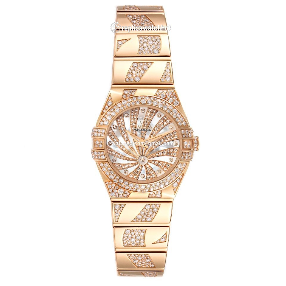 Omega Constellation Quartz Womens watch Quartz Rose gold 123.55.24.60.55.011 2
