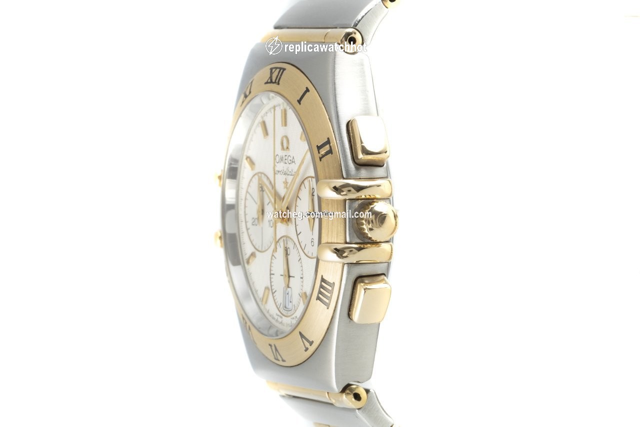 Omega Constellation Mens watch Unisex Quartz Gold Steel 386.1201 2