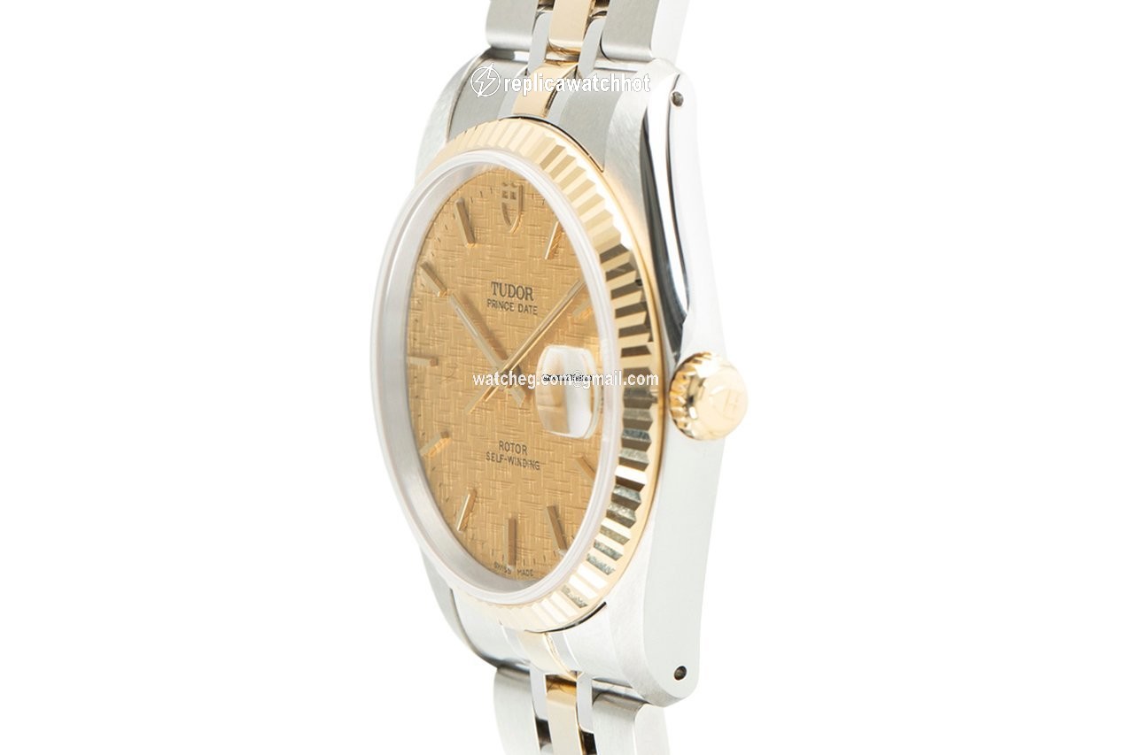 Tudor Prince Date Mens watch Unisex Automatic Gold Steel 74033 2