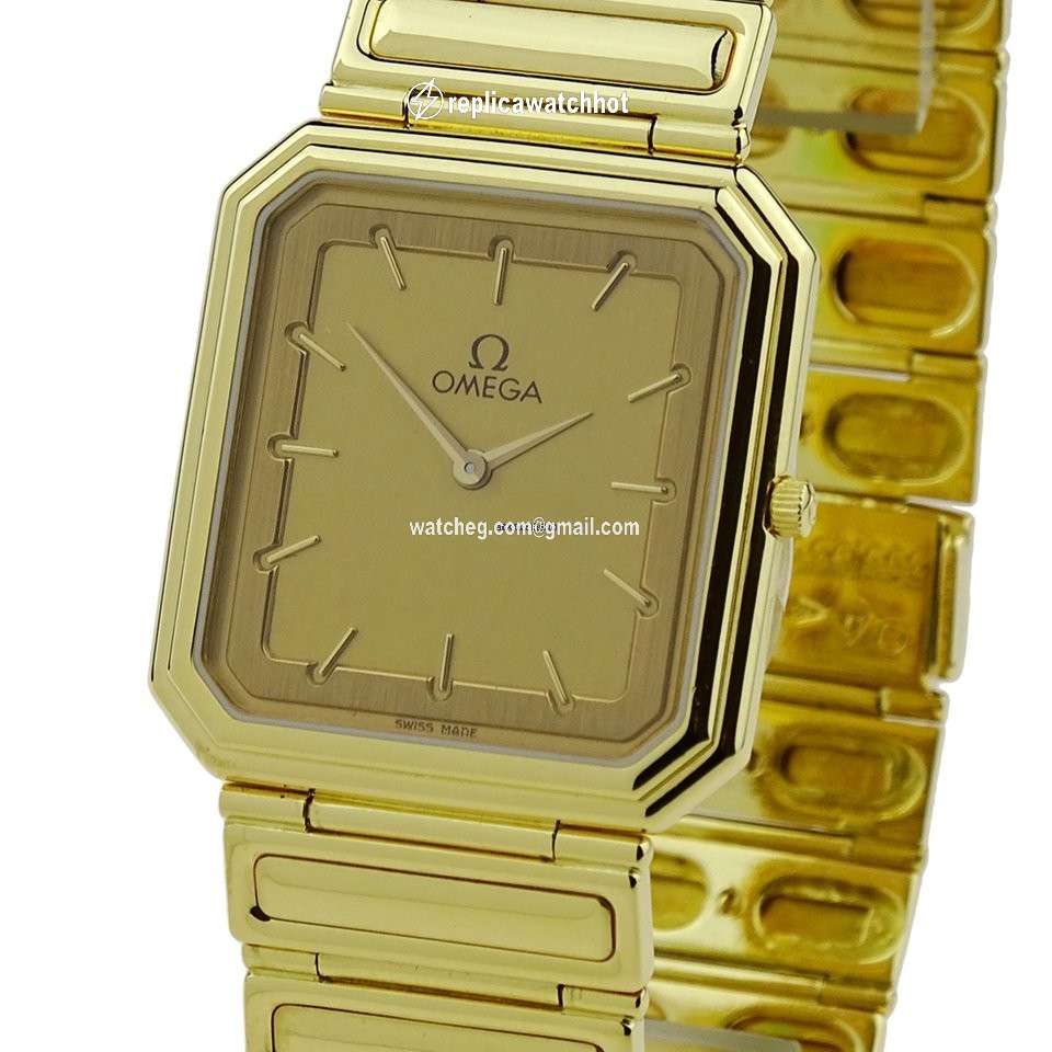 Omega Mens watch Unisex Quartz Yellow gold 395.935 2