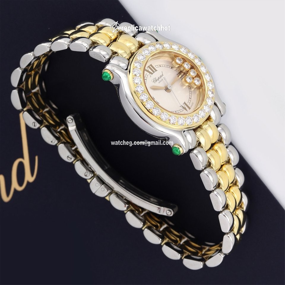 Chopard Happy Sport Womens watch Quartz Gold Steel 27 8251-22 11 2