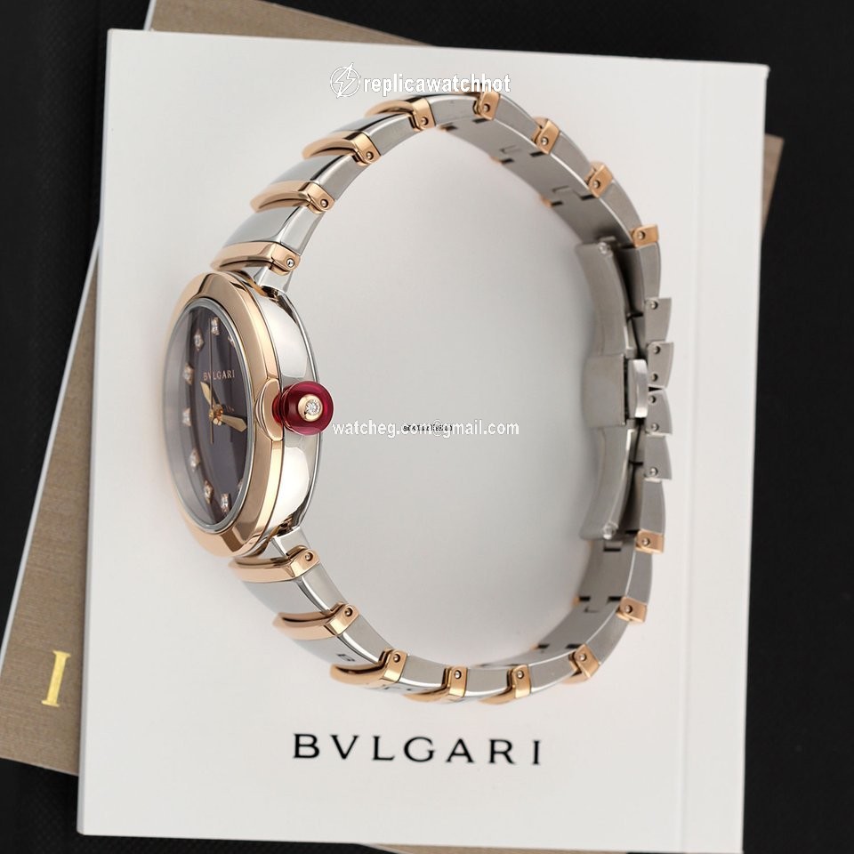 Bulgari Lucea Womens watch Automatic Gold Steel 102497 2