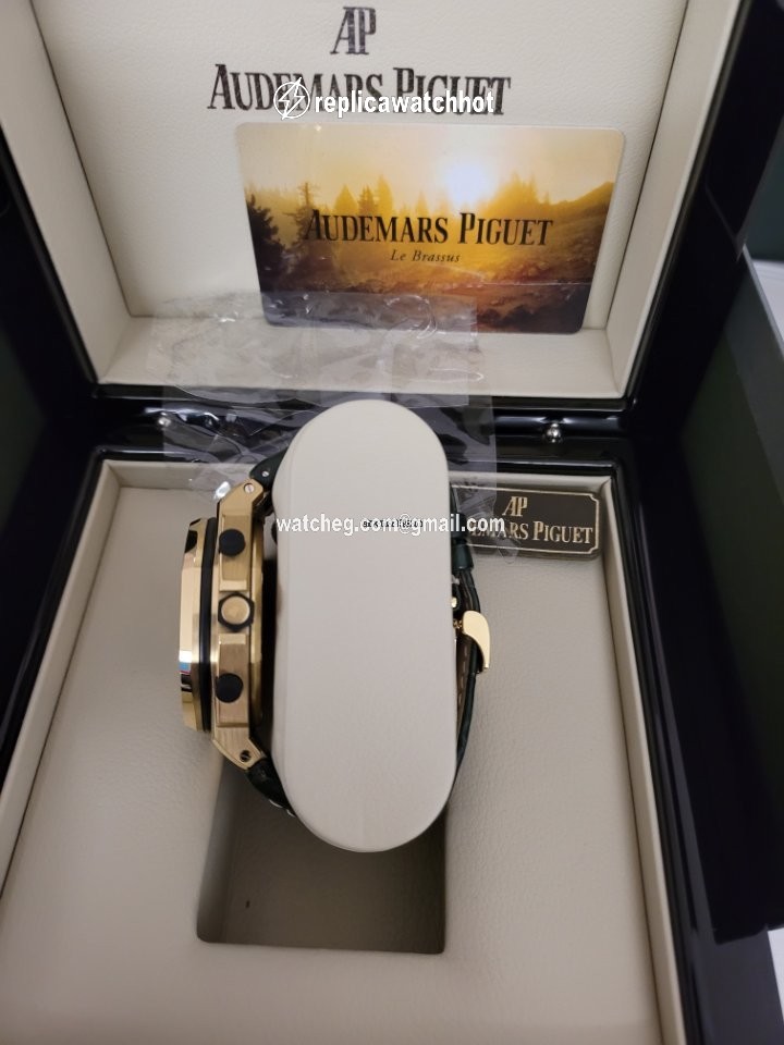 Audemars Piguet Automatic Yellow gold 26194BA monte napoleone green dial 2