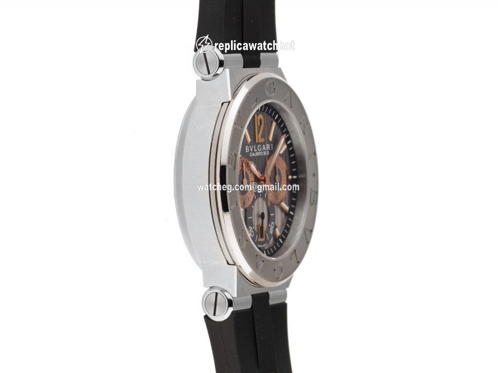 Bulgari Diagono Mens watch Unisex Automatic Gold Steel DG42SWGCH 2