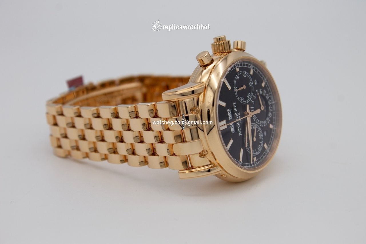 Patek Philippe Perpetual Calendar Chronograph Mens watch Unisex Manual winding Rose gold 5204 1R-001 2
