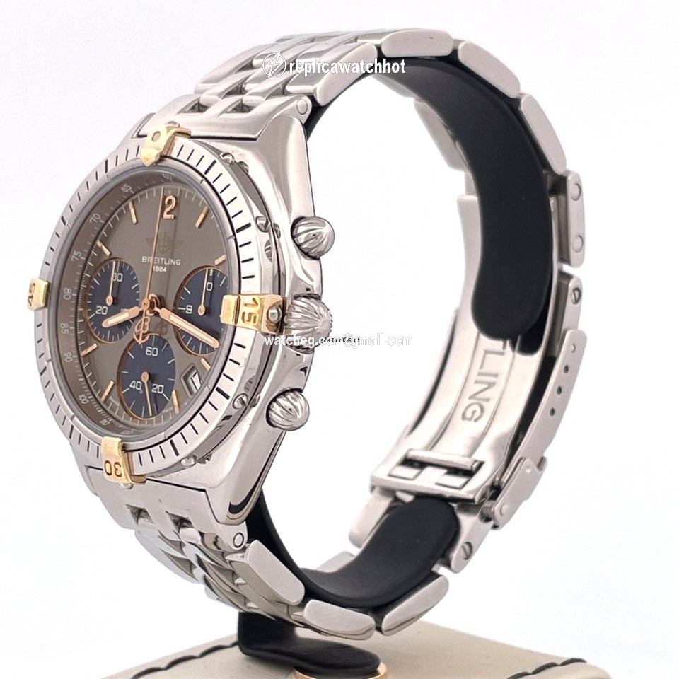 Breitling Mens watch Unisex Automatic Gold Steel B55046 2