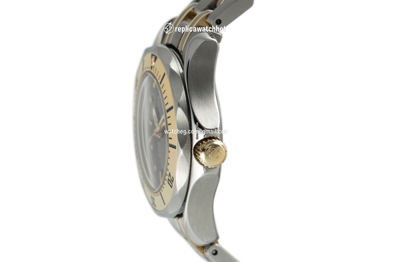 Omega Seamaster Womens watch Quartz Gold Steel 596.1503 2