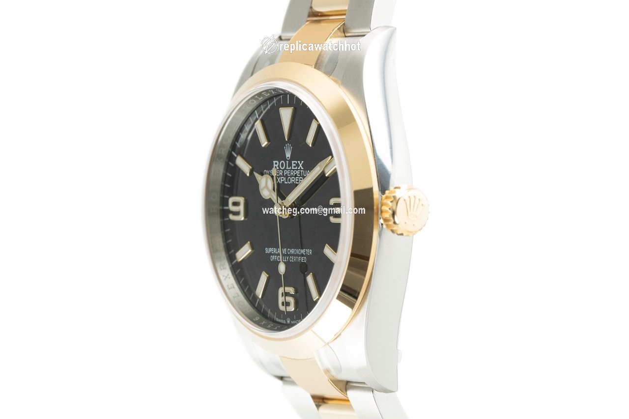 Rolex Explorer Mens watch Unisex Gold Steel Automatic 124273 2