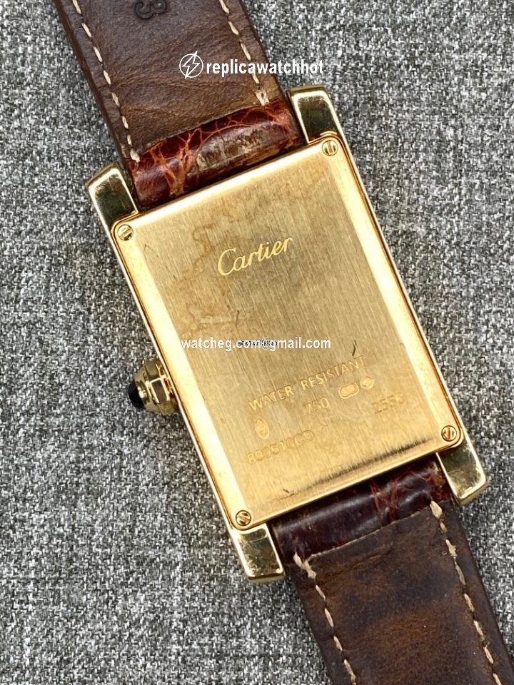 Cartier Tank Americaine Mens watch Unisex Quartz Yellow gold Cartier 890510 2