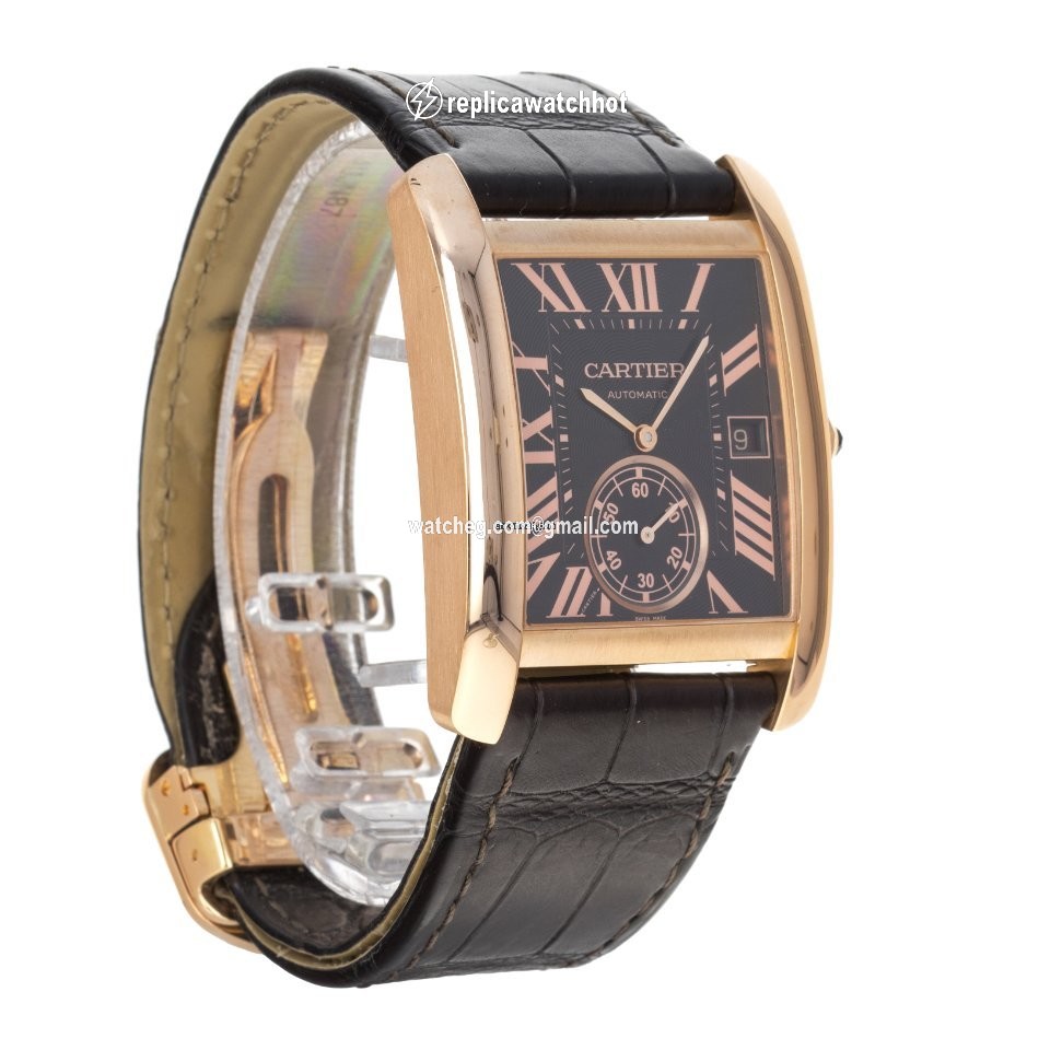Cartier Tank MC Mens watch Unisex Automatic Rose gold W5330002  3590 2