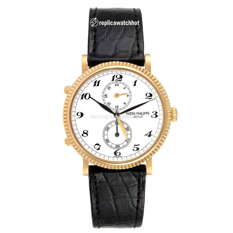 Patek Philippe Travel Time Mens watch Unisex Manual winding Yellow gold 5034J 2