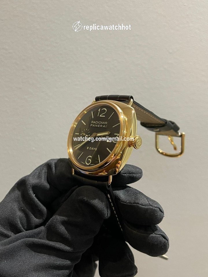 Panerai Radiomir 8 Days Mens watch Unisex Manual winding Rose gold PAM 00197 2