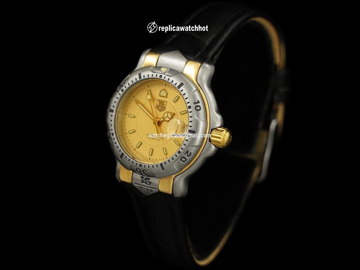 TAG Heuer 6000 Womens watch Quartz Gold Steel 8290 2