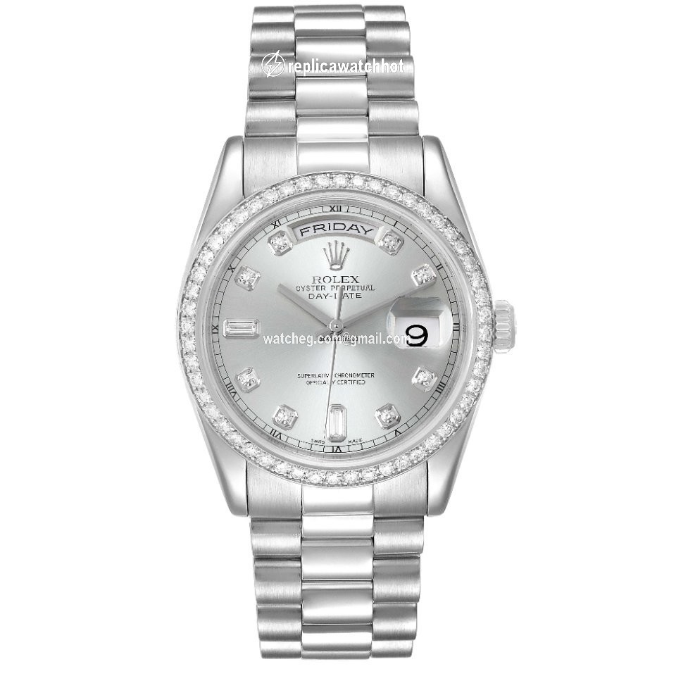 Rolex Day-Date 36 Mens watch Unisex Platinum Automatic 118346 2