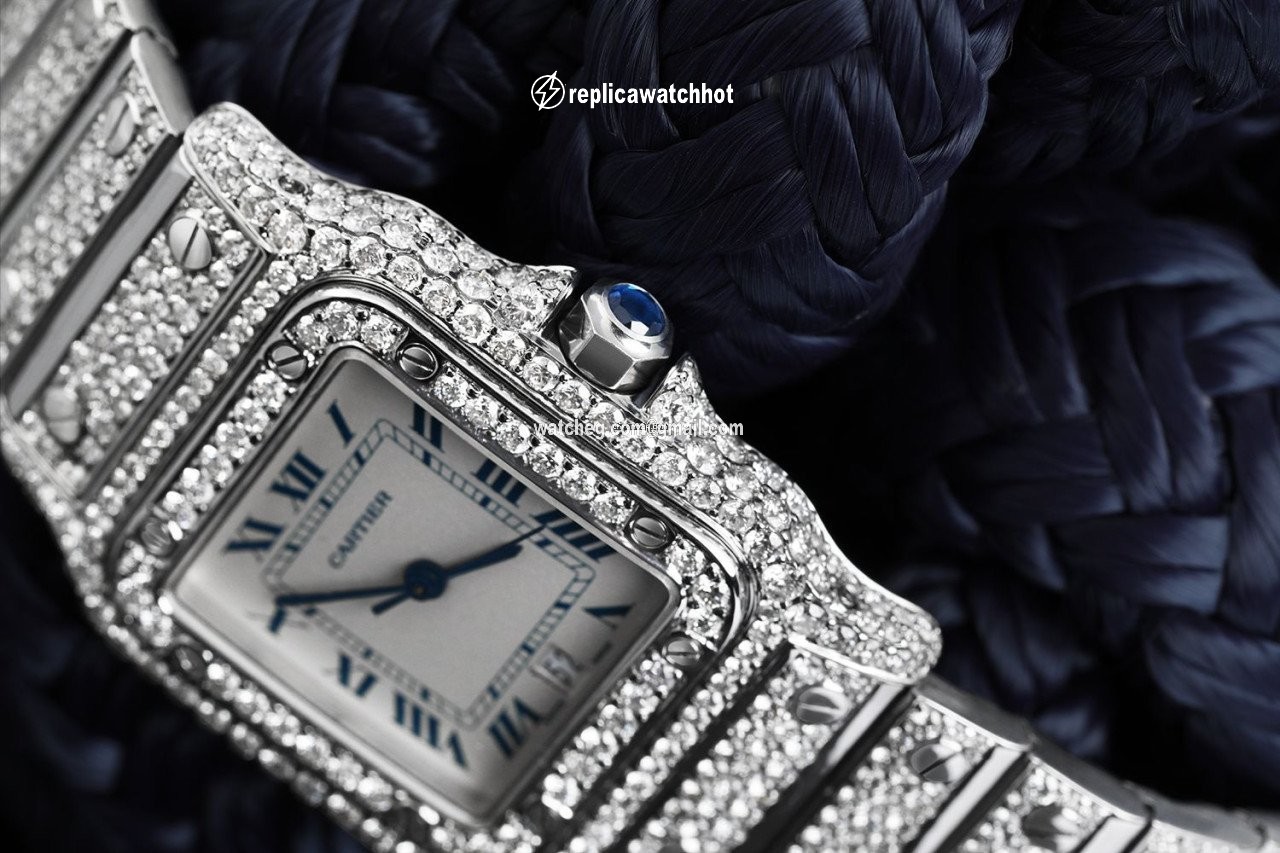 Cartier Santos Galbee Womens watch Quartz Steel 98790 2