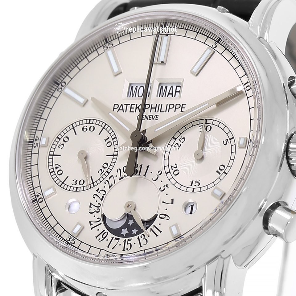 Patek Philippe Perpetual Calendar Chronograph Mens watch Unisex Automatic Platinum 5204P-010 2