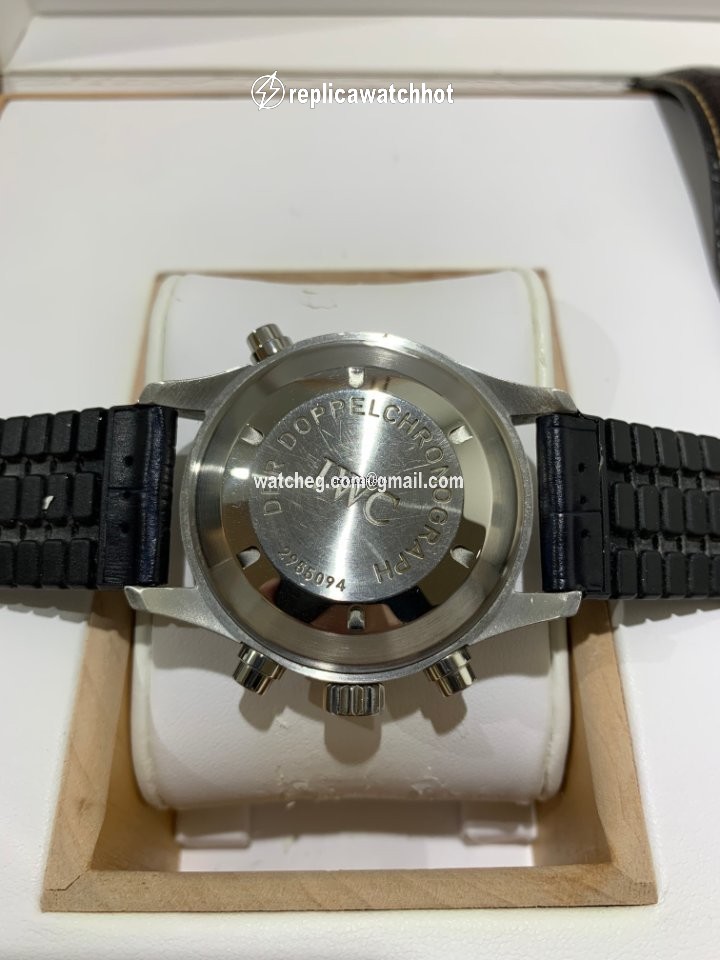 IWC Pilot Double Chronograph Mens watch Unisex Automatic Steel IW371343 2
