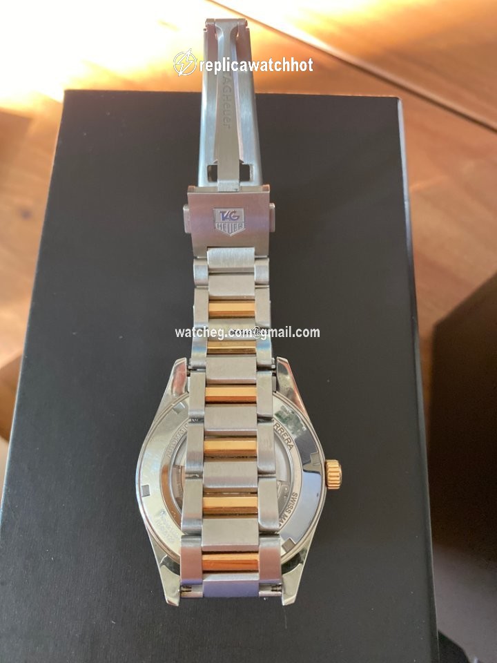 TAG Heuer Carrera Calibre 5 Mens watch Unisex Automatic Gold Steel war215d.bd0784 2