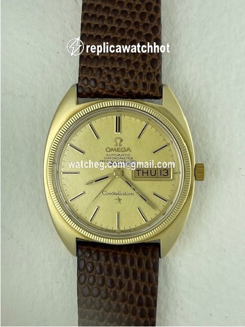 Omega Constellation Day-Date Mens watch Unisex Automatic Gold Steel CD 168-029 2