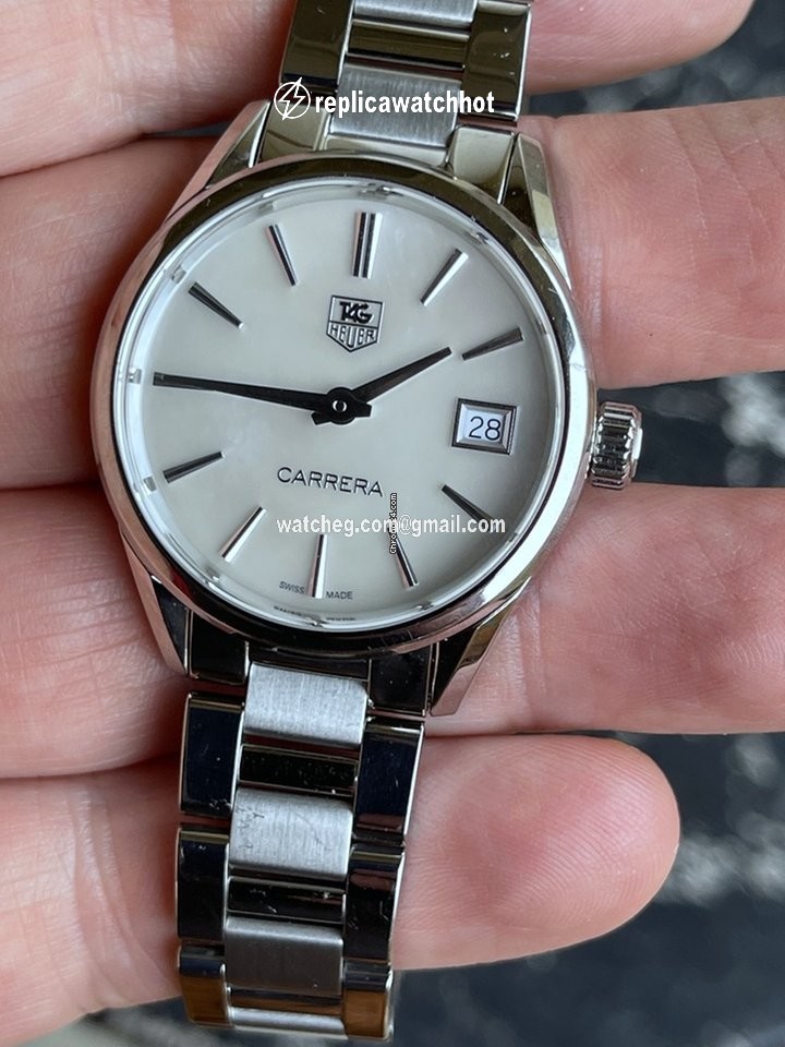 TAG Heuer Carrera Lady Womens watch Quartz Steel TAG Heuer Carrera Quartz White Mother of Pearl Dial Steel Womens Watch WAR1311.BA0778 2