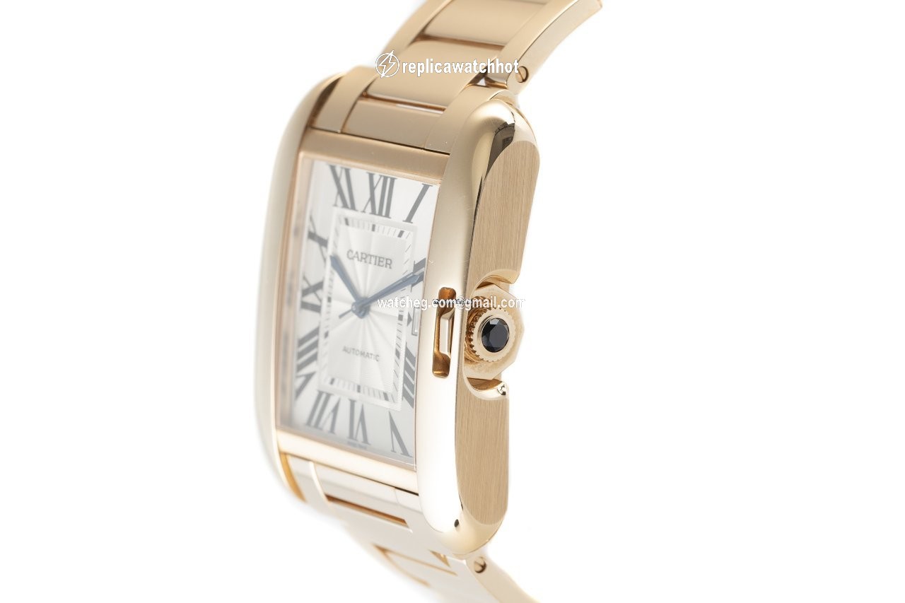 Cartier Tank Anglaise Mens watch Unisex Automatic Red gold 3504 2