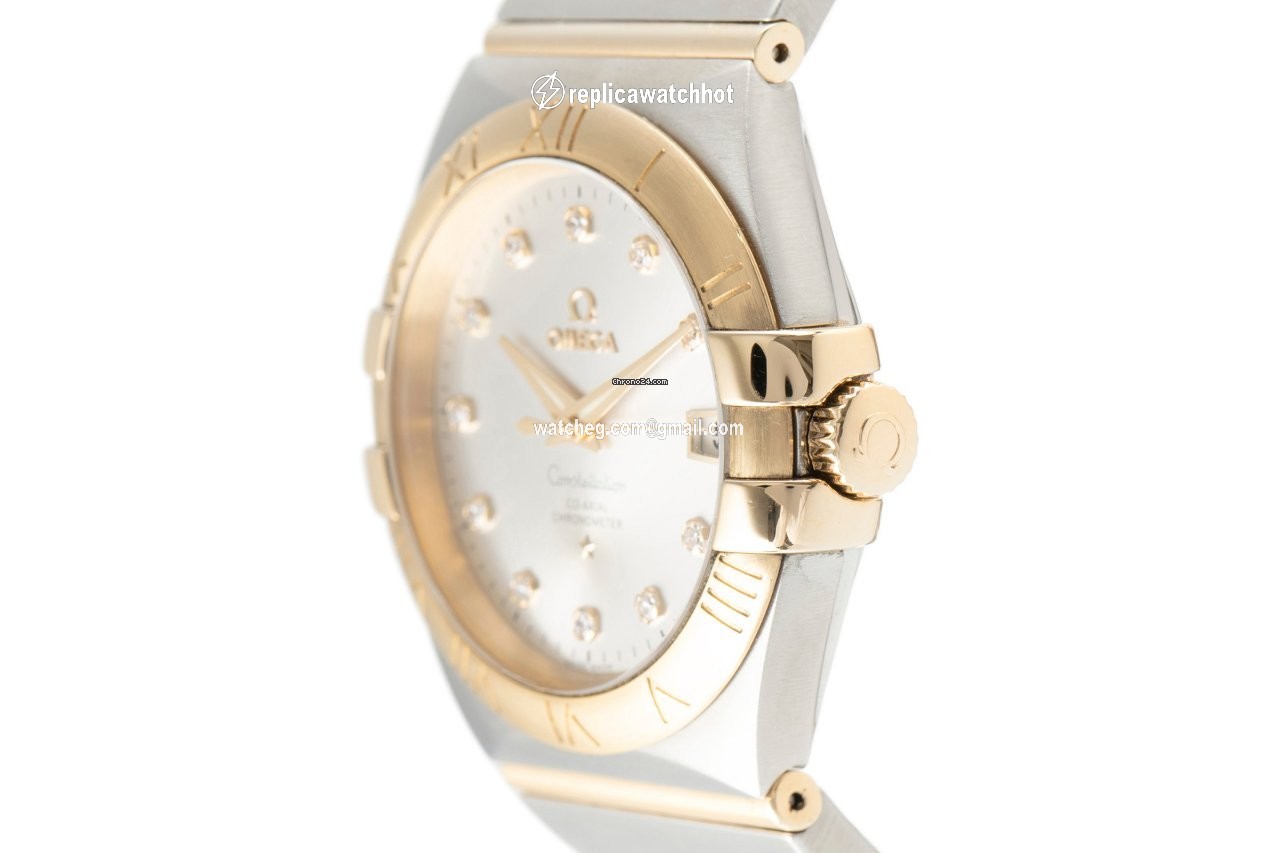 Omega Constellation Ladies Mens watch Unisex Automatic Gold Steel 123.20.35.20.52.002 2