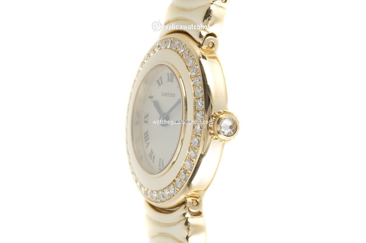Cartier Baignoire Womens watch Quartz Yellow gold 8057 2