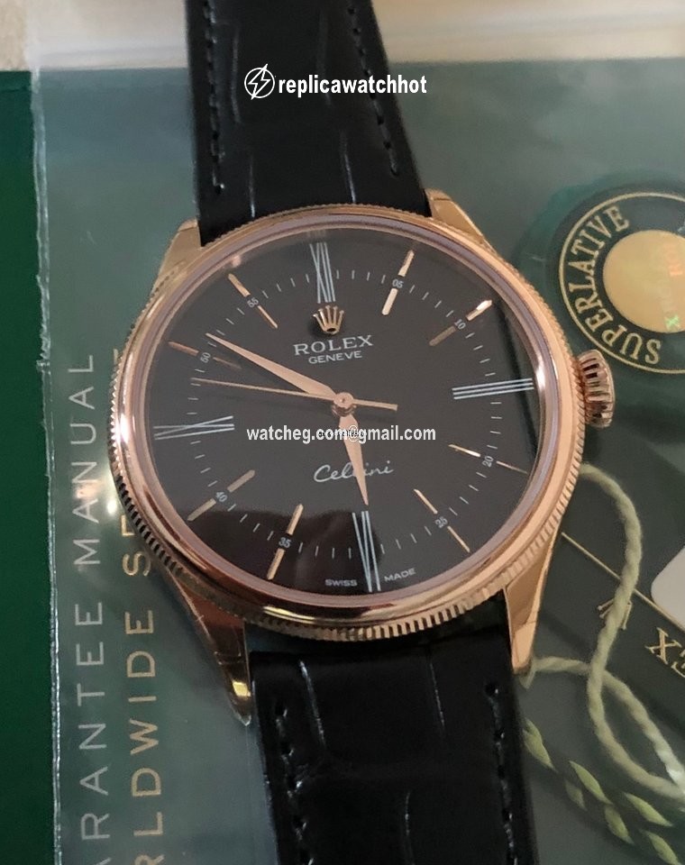 Rolex Cellini Time Mens watch Unisex Rose gold Automatic 50505 2