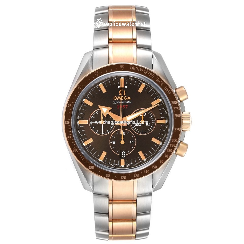 Omega Speedmaster Broad Arrow Mens watch Unisex Automatic Gold Steel 321.90.42.50.13.001 2