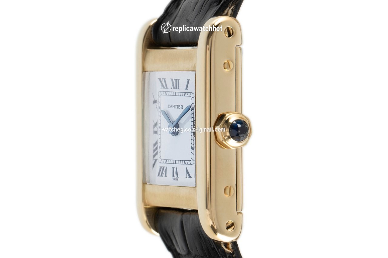 Cartier Tank Womens watch Manual winding Yellow gold 78093 2