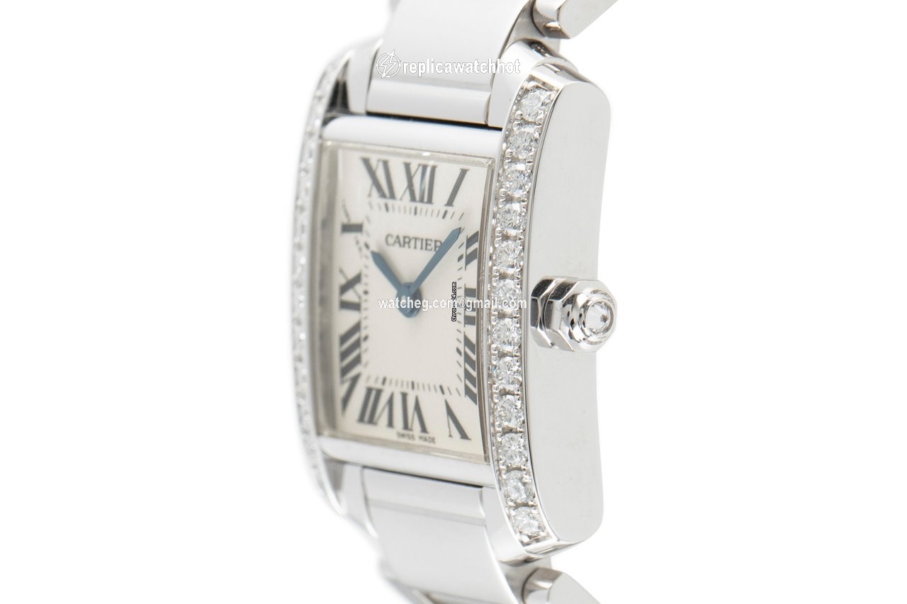 Cartier Tank Francaise Womens watch Quartz White gold 2403 2