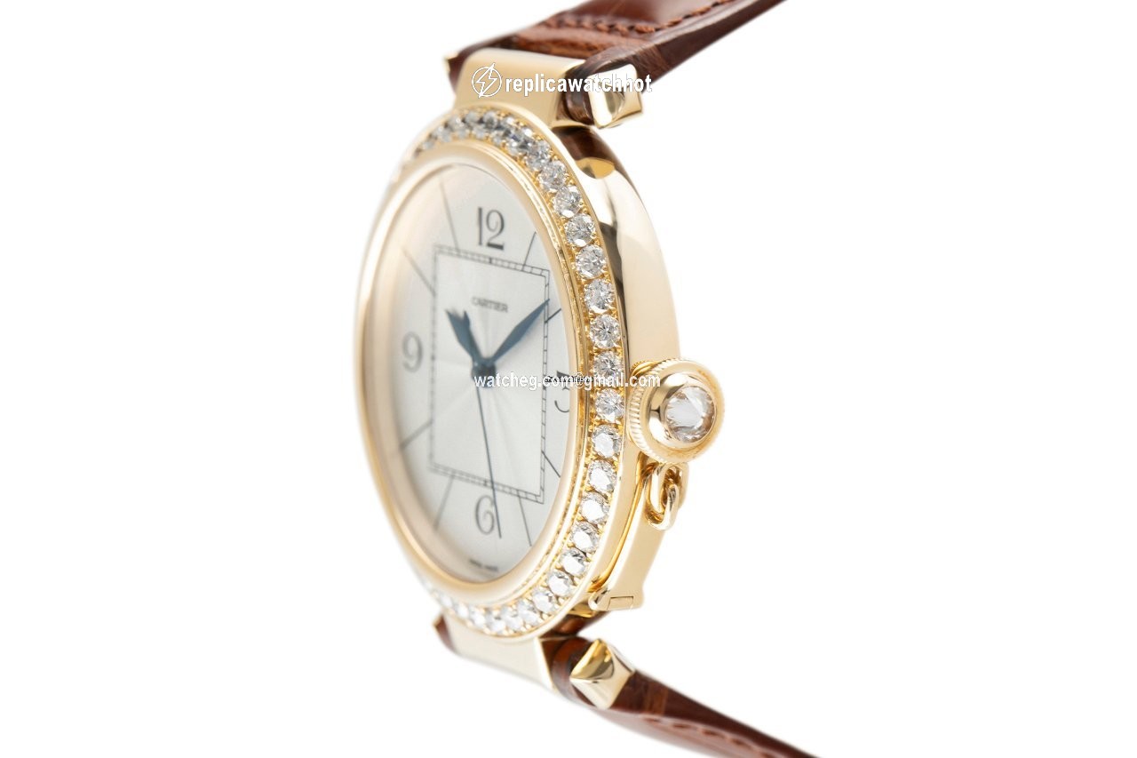 Cartier Pasha Womens watch Automatic Yellow gold WJ120351 2