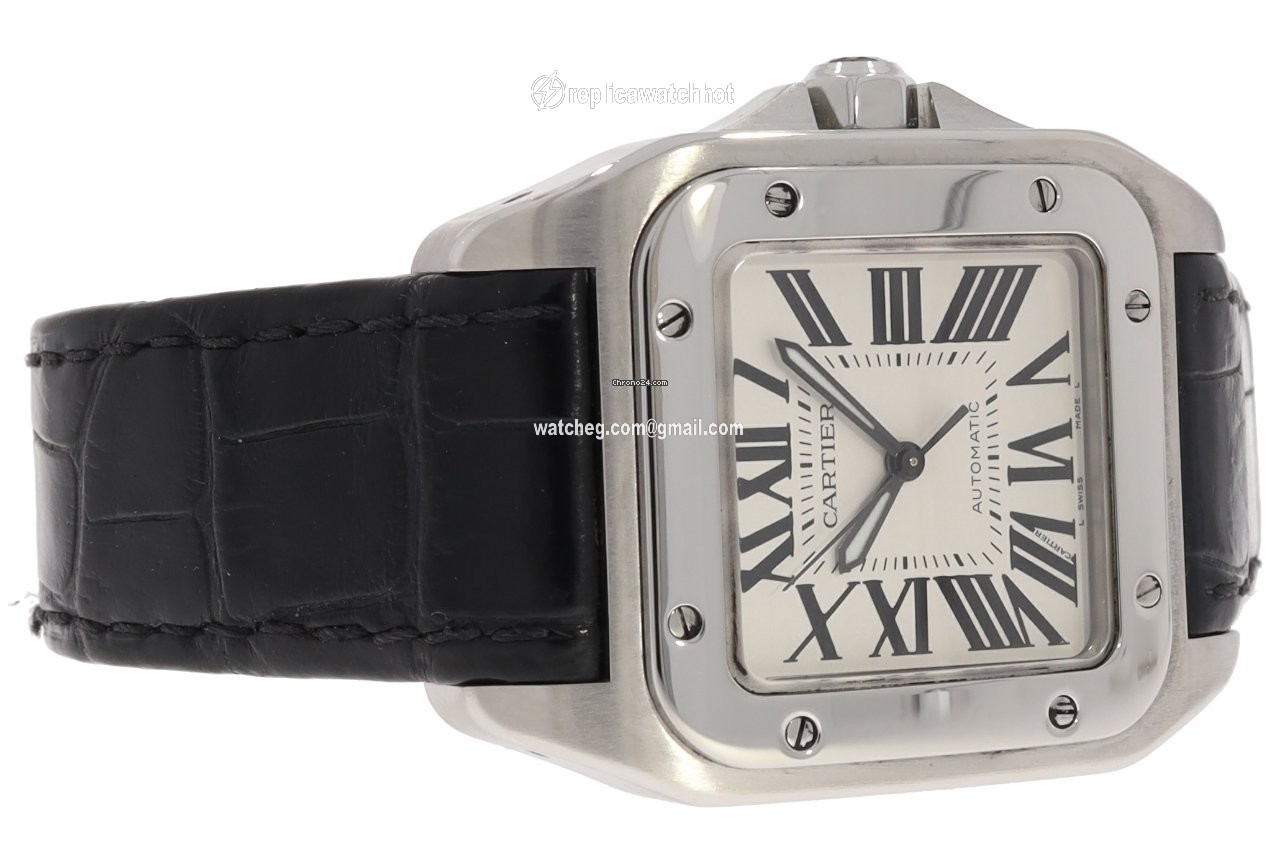Cartier Santos 100 Mens watch Unisex Automatic Steel W20106X8 2