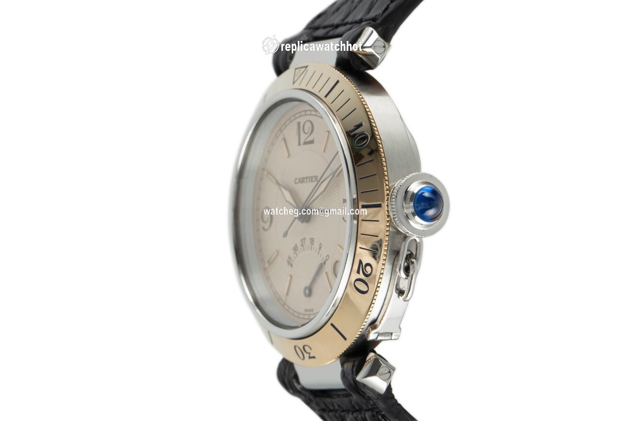 Cartier Pasha Mens watch Unisex Automatic Gold Steel 1033 2
