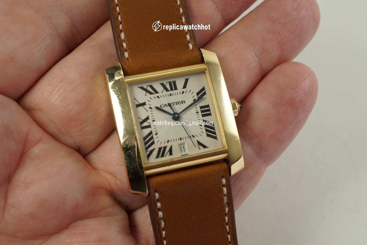 Cartier Tank Francaise Mens watch Unisex Automatic Yellow gold 1840 2