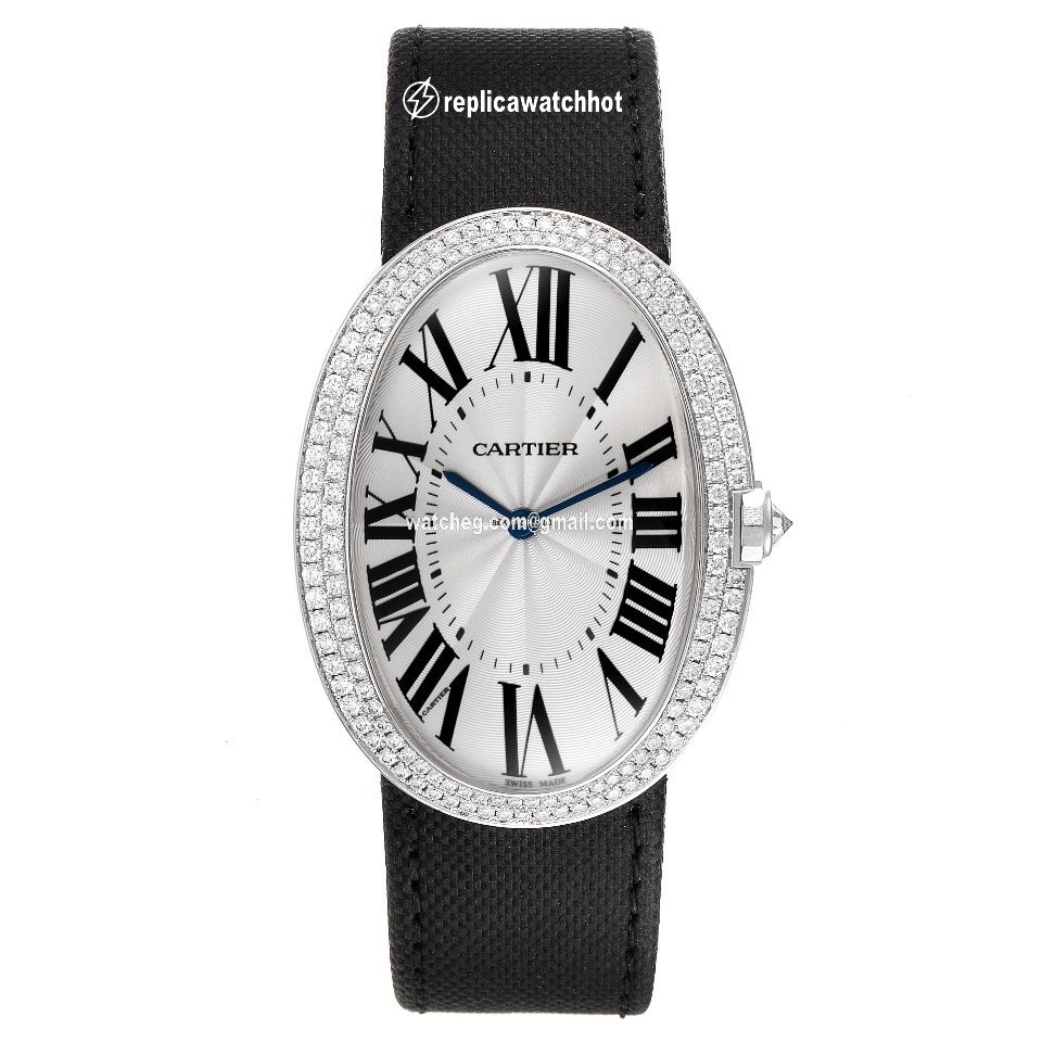 Cartier Baignoire Womens watch Manual winding White gold WB520009 2