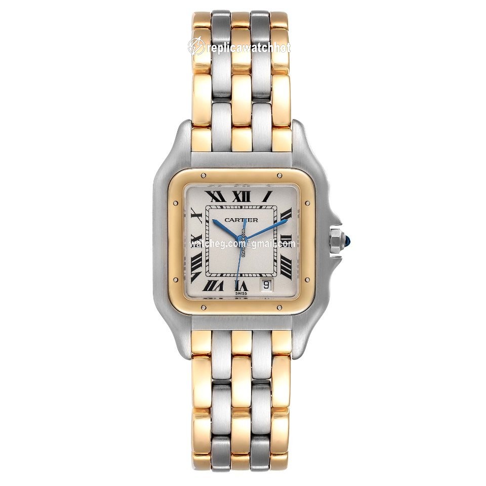 Cartier Panthere Mens watch Unisex Quartz Gold Steel W25028B8 2