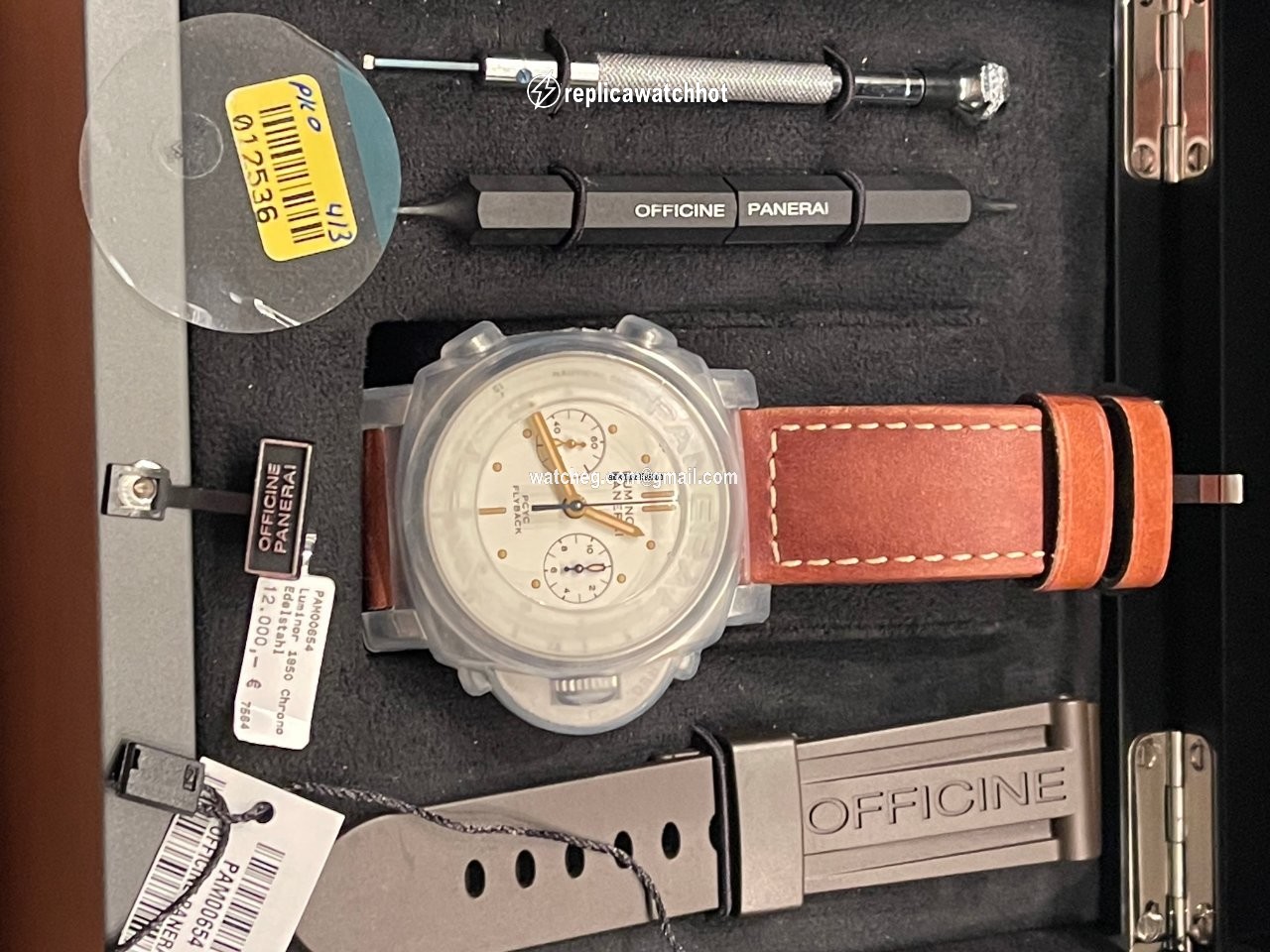 Panerai Luminor 1950 3 Days Chrono Flyback Mens watch Unisex Automatic Steel PAM 00654 2