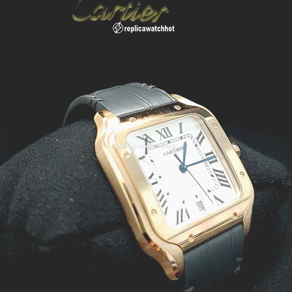 Cartier Santos Mens watch Unisex Automatic Rose gold WGSA0019 2