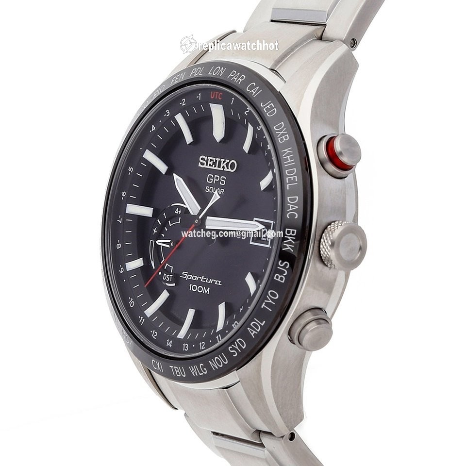Seiko Sportura Mens watch Unisex Quartz Steel SSF003 2