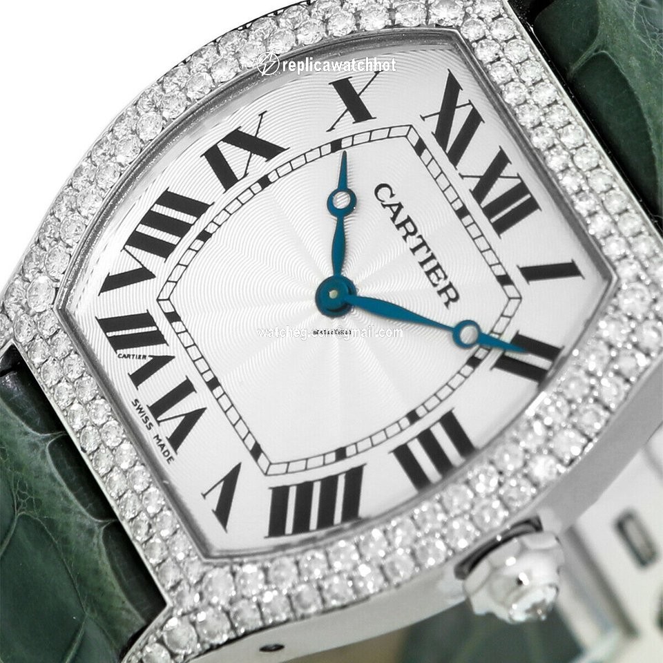 Cartier Tortue Mens watch Unisex Automatic White gold 2497 2
