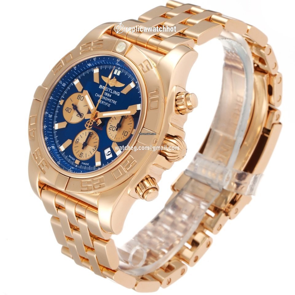 Breitling Chronomat Evolution Mens watch Unisex Automatic Rose gold HB0110 2