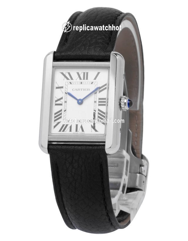 Cartier Tank Solo Mens watch Unisex Quartz Steel WSTA0030 3170 2