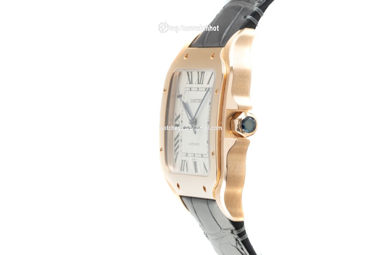 Cartier Santos Mens watch Unisex Automatic Red gold WGSA0011 2