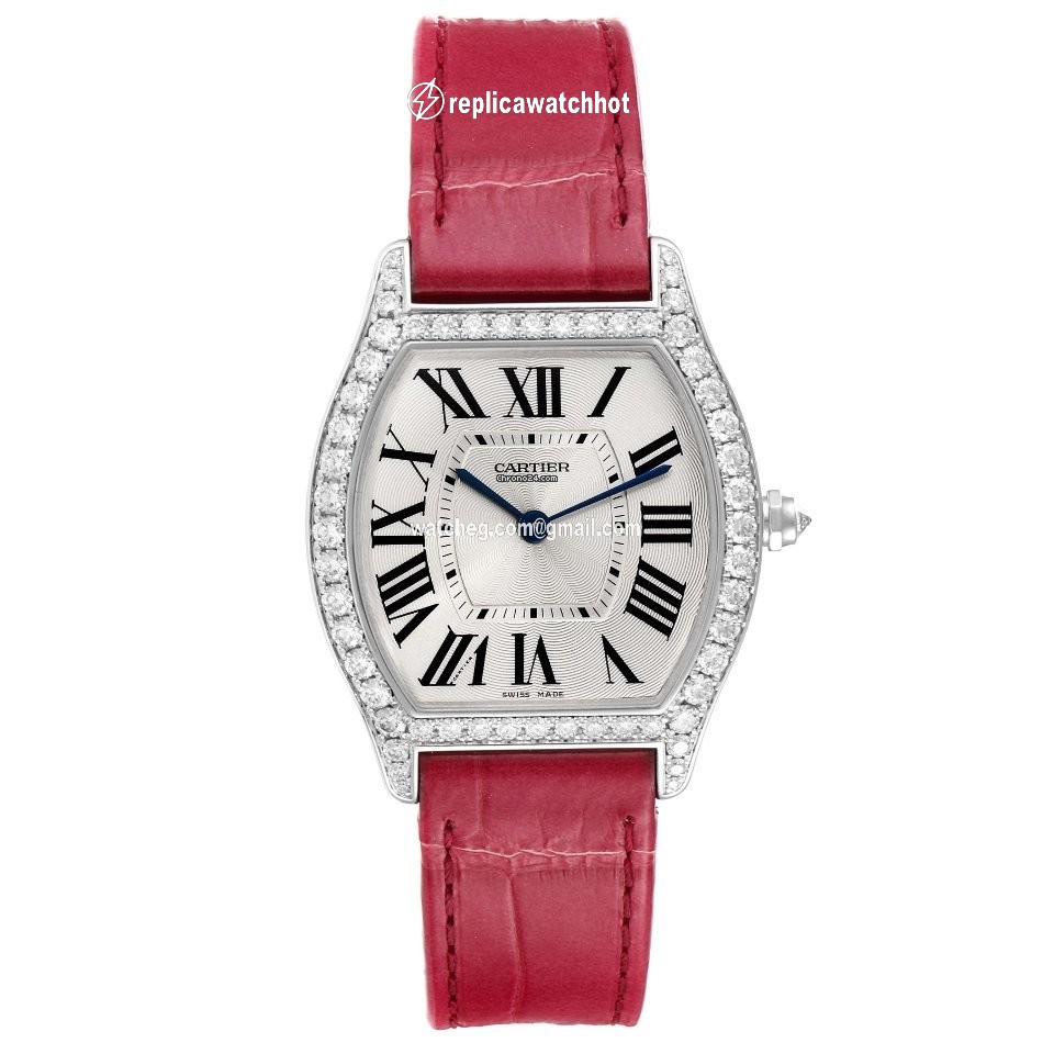 Cartier Tortue Womens watch Manual winding White gold WA501009 2