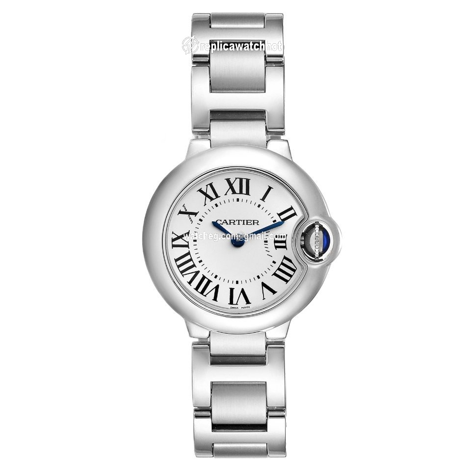 Cartier Ballon Bleu 28mm Womens watch Quartz Steel W69010Z4 2