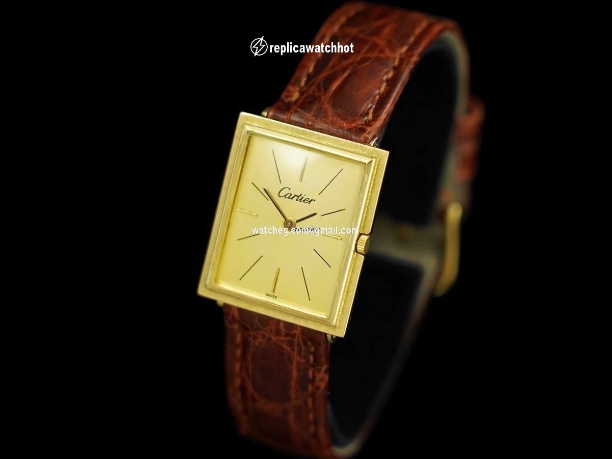 Cartier Mens watch Unisex Manual winding Yellow gold 7974 2