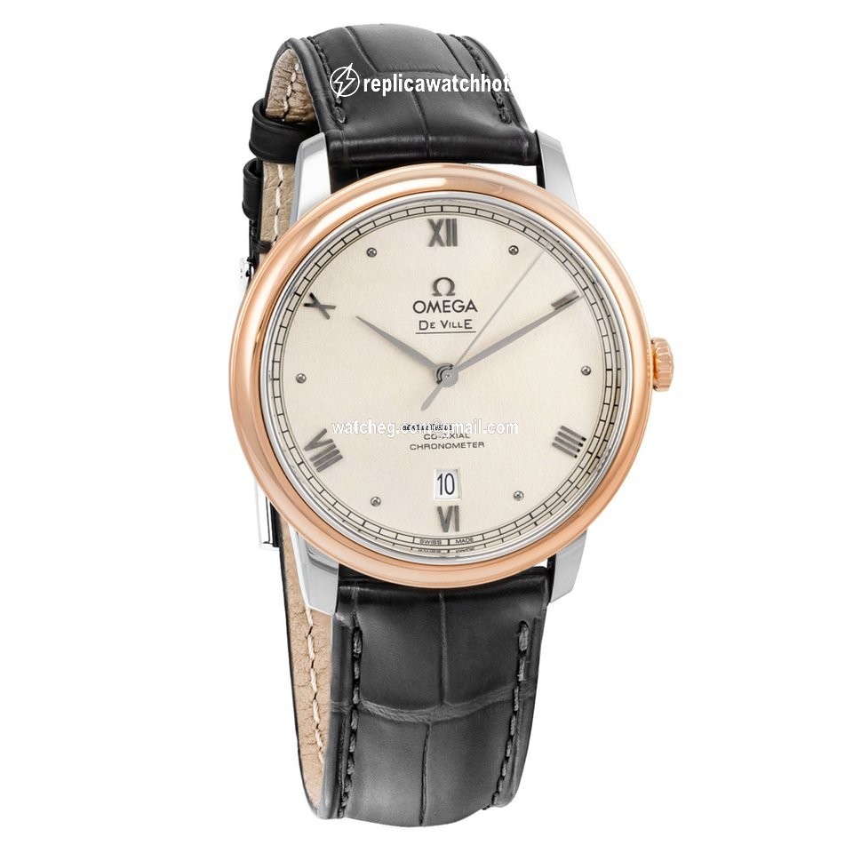 Omega De Ville Prestige Mens watch Unisex Automatic Gold Steel 424.23.40.20.09.001 2