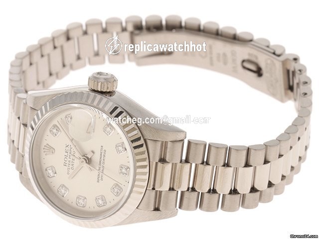 Rolex Lady-Datejust Womens watch White gold Automatic 69179G 2